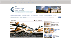 Desktop Screenshot of cambridgetouristinformation.co.uk
