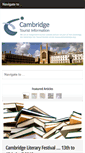 Mobile Screenshot of cambridgetouristinformation.co.uk