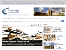 Tablet Screenshot of cambridgetouristinformation.co.uk